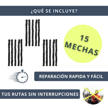 IBRIQO® 15 Mechas de Recambio 3,5x50mm MTB y ROAD